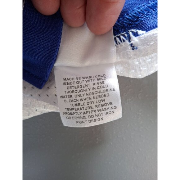 Adidas Mens Football Jersey L White Blue Mesh - Picture 3 of 6